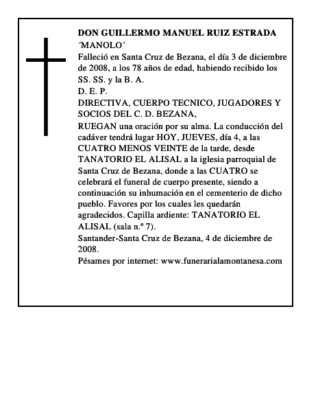 DON GUILLERMO MANUEL RUIZ ESTRADA