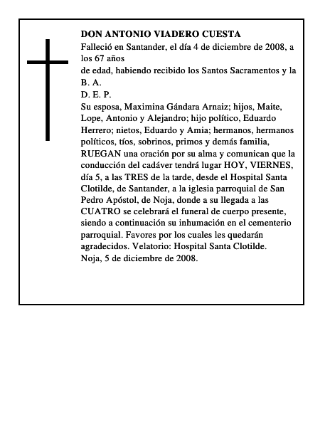 DON ANTONIO VIADERO CUESTA