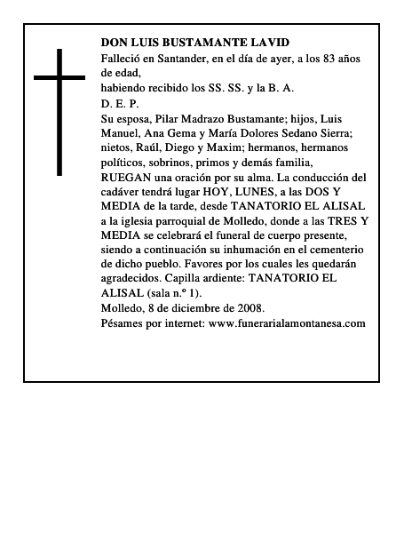 DON LUIS BUSTAMANTE LAVID