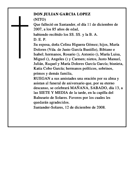 DON JULIAN GARCIA LOPEZ