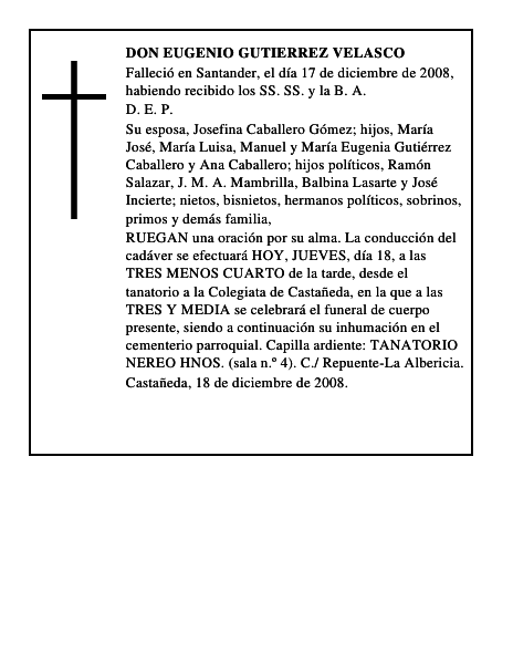 DON EUGENIO GUTIERREZ VELASCO