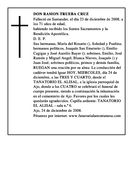 DON RAMON TRUEBA CRUZ
