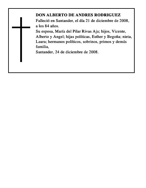 DON ALBERTO DE ANDRES RODRIGUEZ