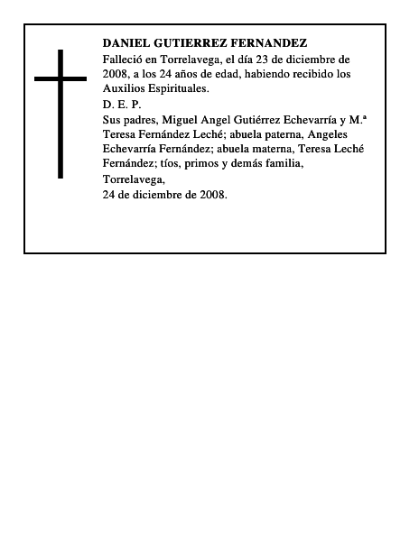 DANIEL GUTIERREZ FERNANDEZ