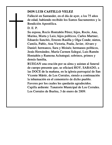 DON LUIS CASTILLO VELEZ