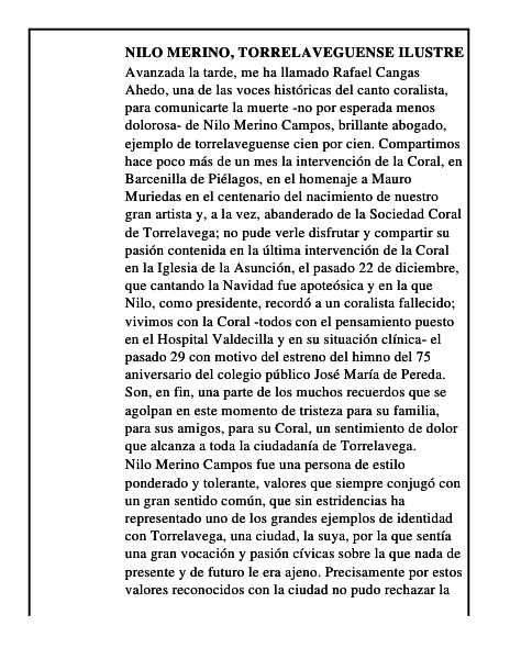Nilo Merino, torrelaveguense ilustre