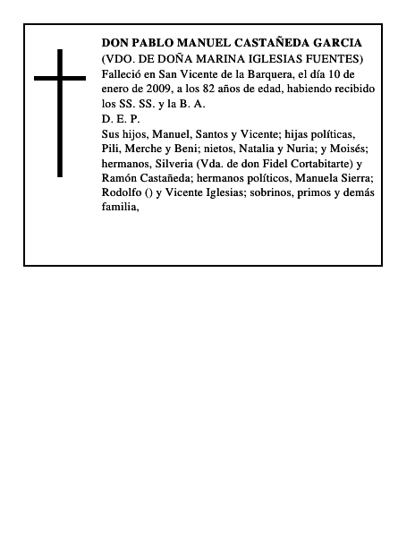 DON PABLO MANUEL CASTAÑEDA GARCIA