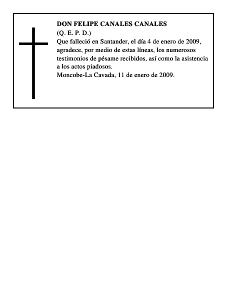 DON FELIPE CANALES CANALES