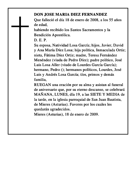 DON JOSE MARIA DIEZ FERNANDEZ
