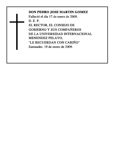 DON PEDRO JOSE MARTIN GOMEZ
