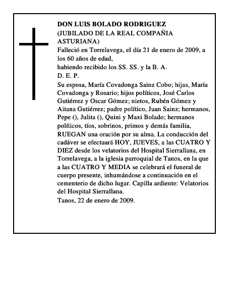 DON LUIS BOLADO RODRIGUEZ