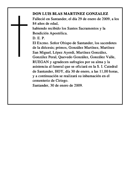 DON LUIS BLAS MARTINEZ GONZALEZ