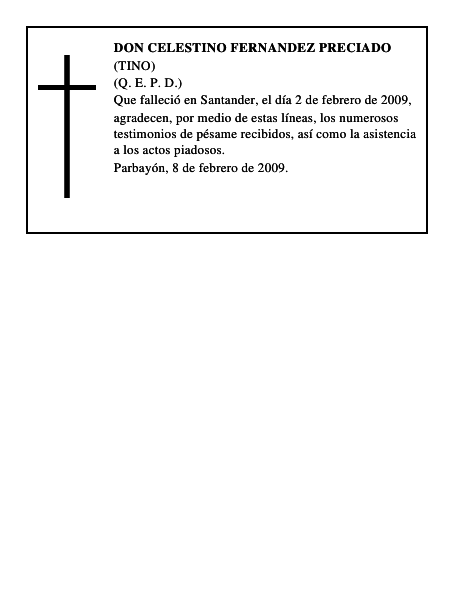 DON CELESTINO FERNANDEZ PRECIADO