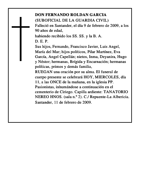 DON FERNANDO ROLDAN GARCIA