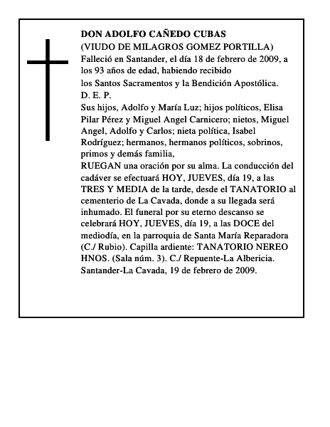 DON ADOLFO CAÑEDO CUBAS