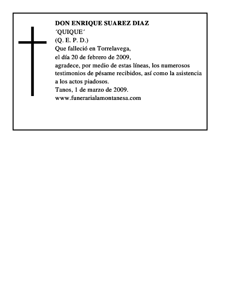 DON ENRIQUE SUAREZ DIAZ
