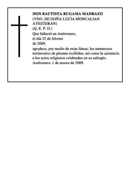 DON BAUTISTA RUGAMA MADRAZO