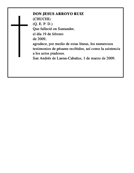 DON JESUS ARROYO RUIZ