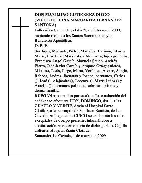DON MAXIMINO GUTIERREZ DIEGO