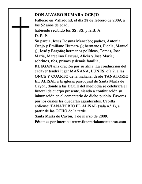 DON ALVARO HUMARA OCEJO