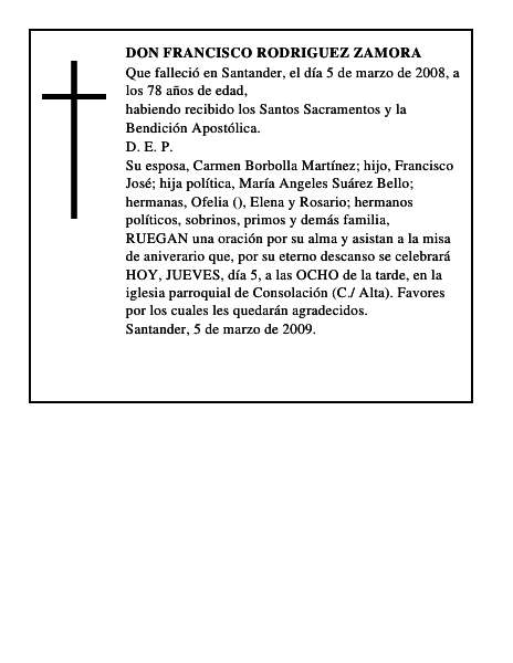 DON FRANCISCO RODRIGUEZ ZAMORA