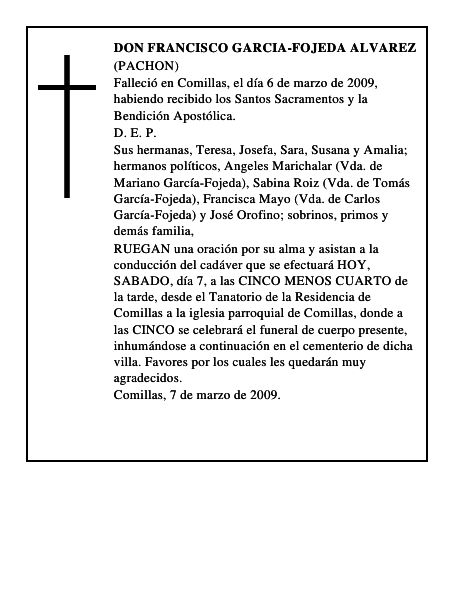 DON FRANCISCO GARCIA-FOJEDA ALVAREZ