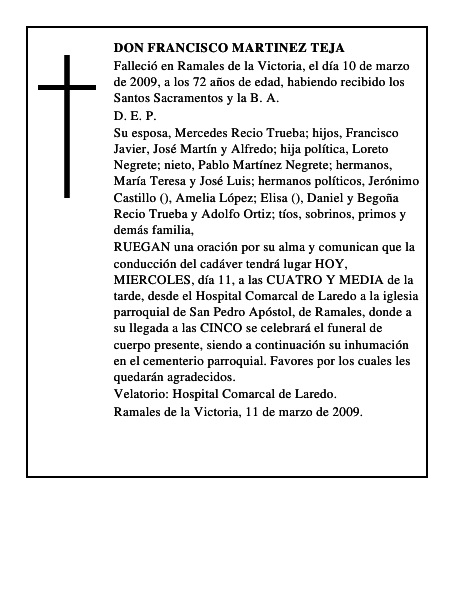 DON FRANCISCO MARTINEZ TEJA