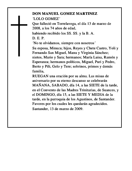 DON MANUEL GOMEZ MARTINEZ