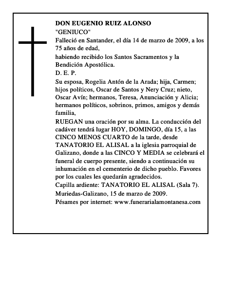 DON EUGENIO RUIZ ALONSO