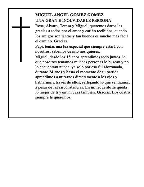 MIGUEL ANGEL GOMEZ GOMEZ