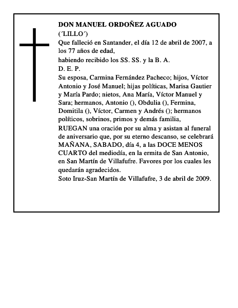 DON MANUEL ORDOÑEZ AGUADO
