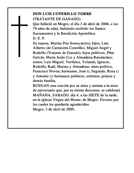 DON LUIS COTERILLO TORRE