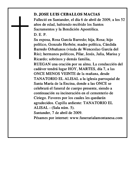 D. JOSE LUIS CEBALLOS MACIAS