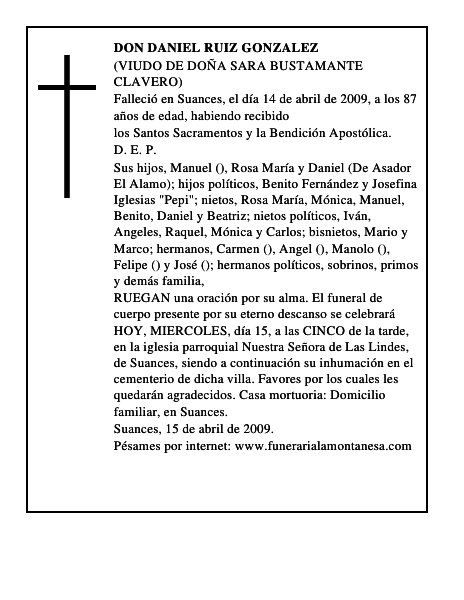 DON DANIEL RUIZ GONZALEZ