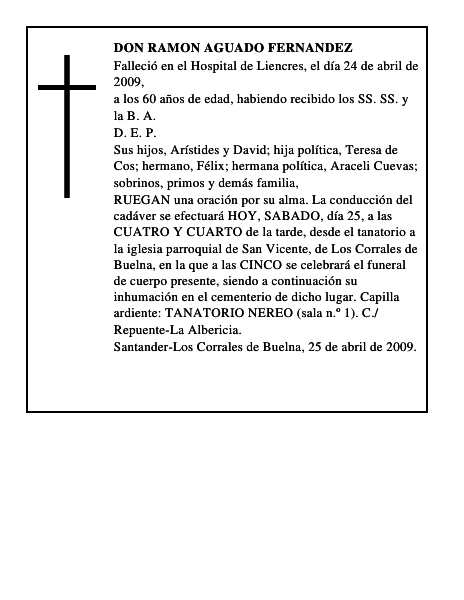 DON RAMON AGUADO FERNANDEZ