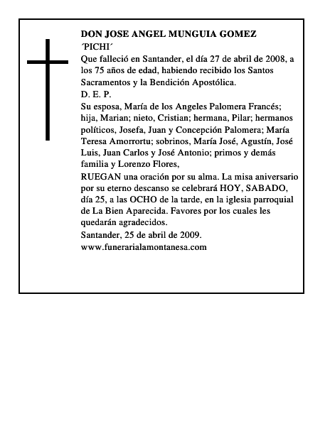 DON JOSE ANGEL MUNGUIA GOMEZ