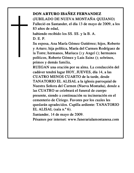DON ARTURO IBAÑEZ FERNANDEZ
