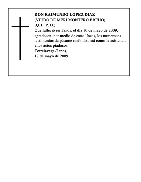 DON RAIMUNDO LOPEZ DIAZ