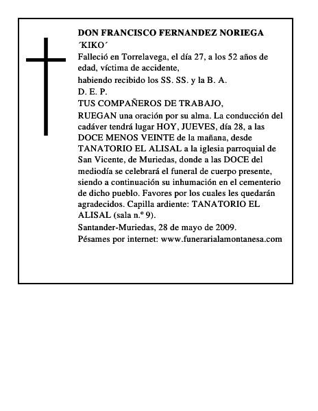 DON FRANCISCO FERNANDEZ NORIEGA