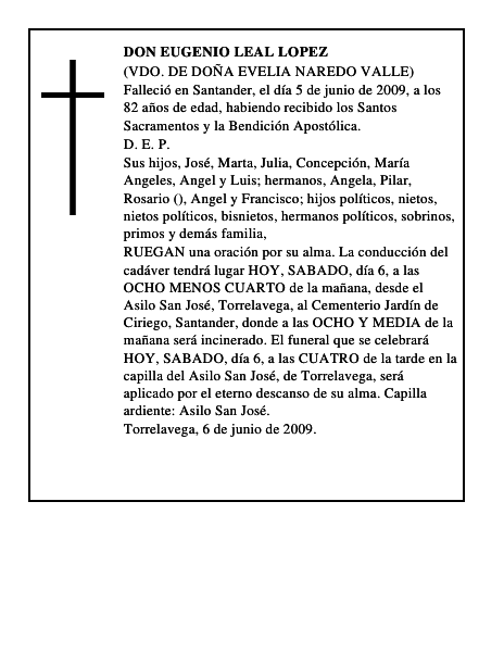 DON EUGENIO LEAL LOPEZ