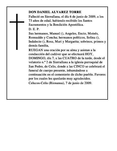 DON DANIEL ALVAREZ TORRE