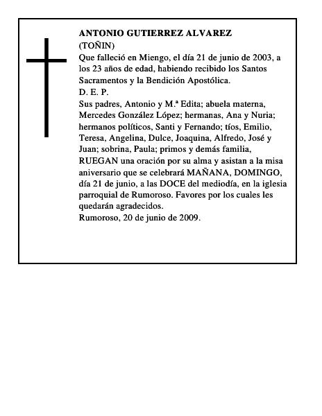 ANTONIO GUTIERREZ ALVAREZ