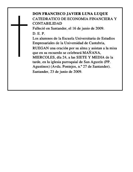 DON FRANCISCO JAVIER LUNA LUQUE