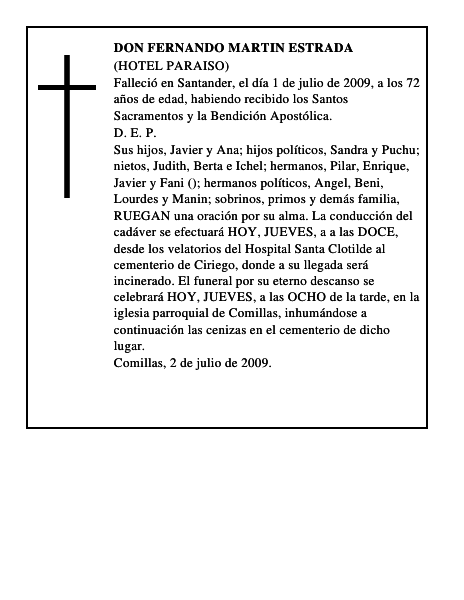 DON FERNANDO MARTIN ESTRADA