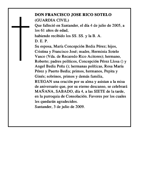 DON FRANCISCO JOSE RICO SOTELO