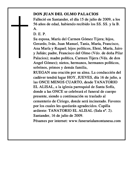 DON JUAN DEL OLMO PALACIOS