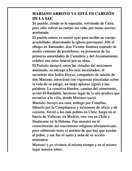 Mariano Arroyo ya está en Cabezón de la Sal