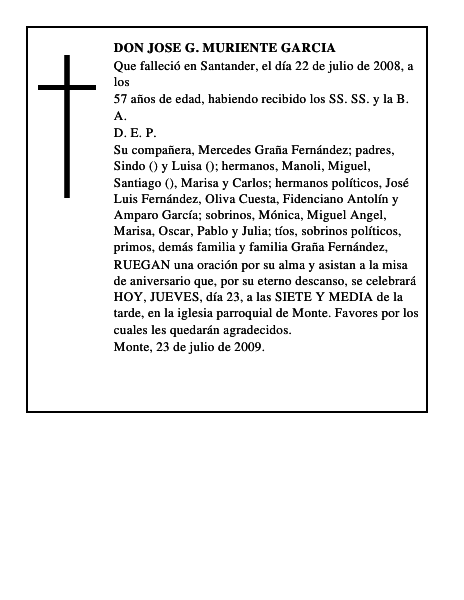 DON JOSE G. MURIENTE GARCIA