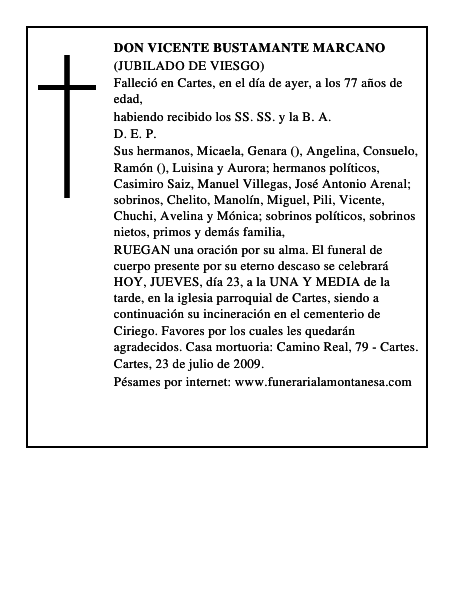 DON VICENTE BUSTAMANTE MARCANO