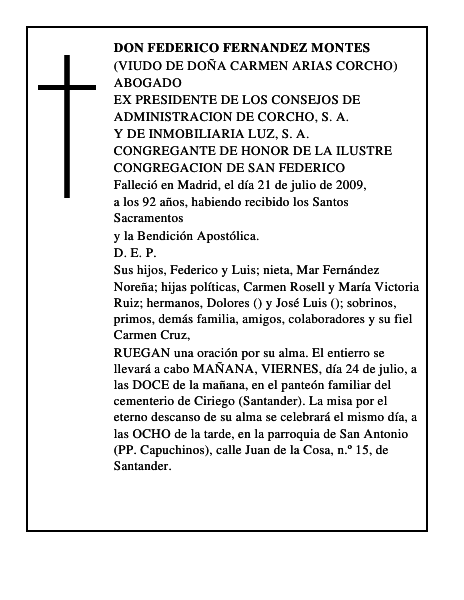 DON FEDERICO FERNANDEZ MONTES